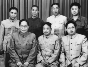 建院第一批领导班子：白云生、韩世昌、金紫光、马祥麟、赵荣美、候永奎、张力